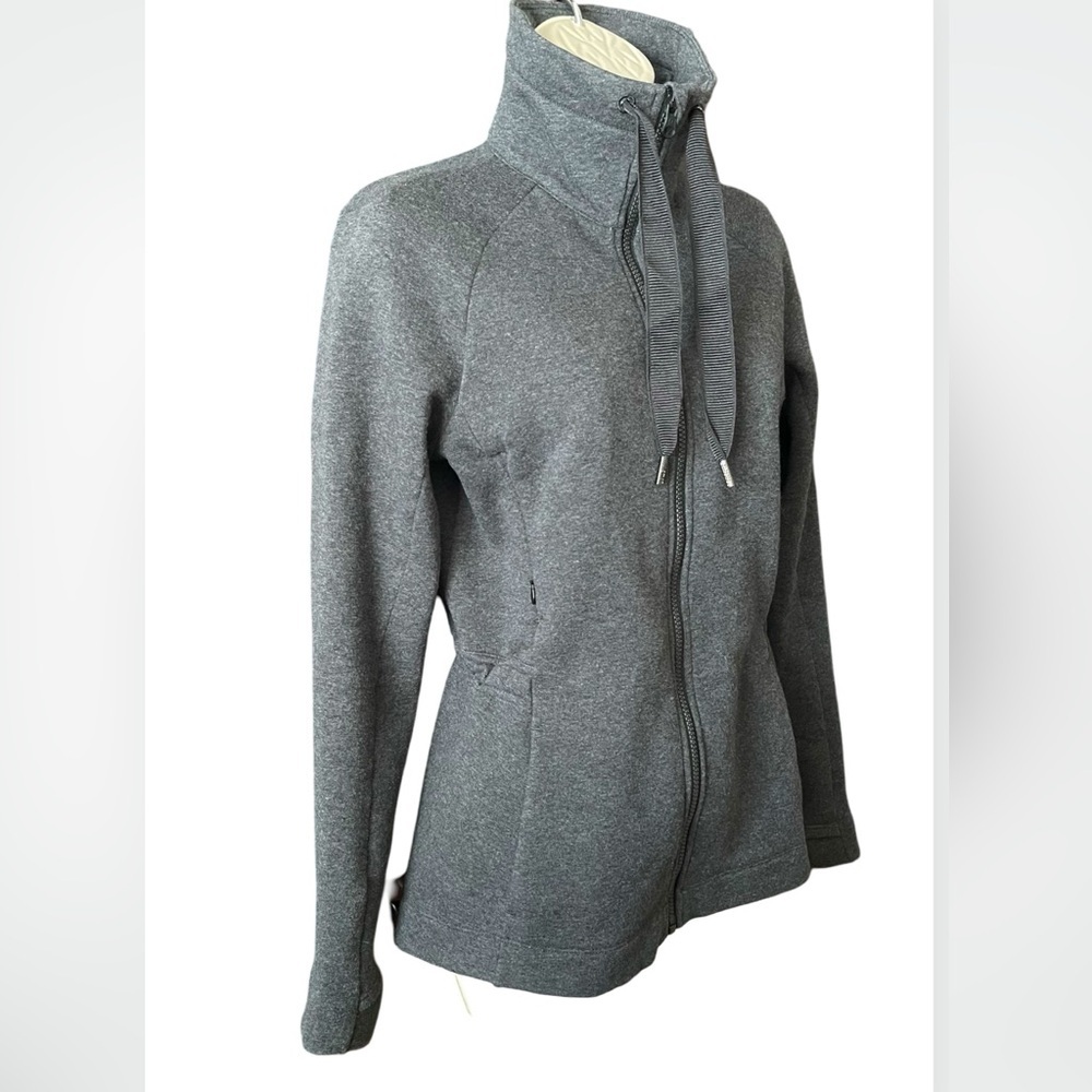 LULULEMON & Go Take Off Fleece Jacket Zip Up Gray Size 4 - Picture 6 of 14